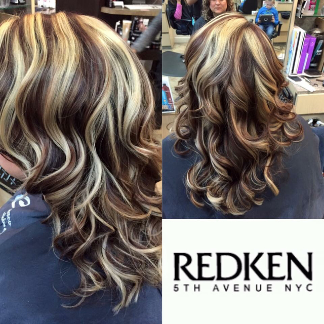 High contrast highlights for a throwback look 