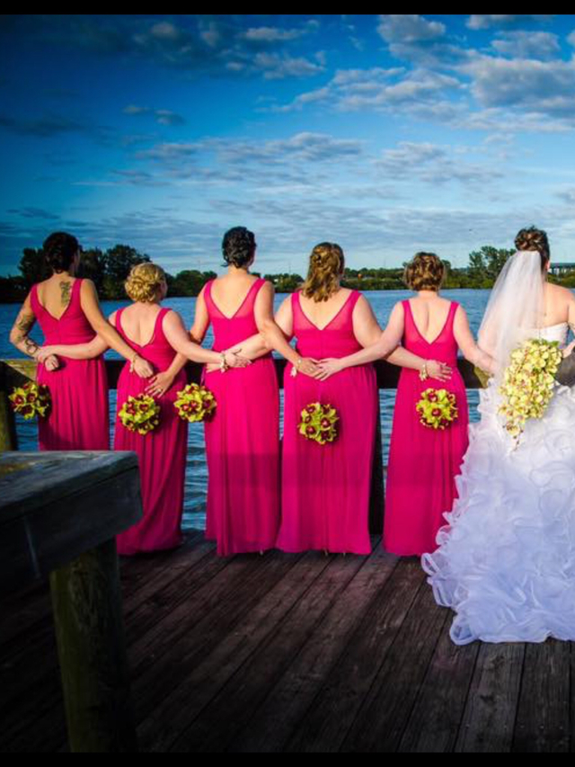Wedding party of 9 in 5 hours.