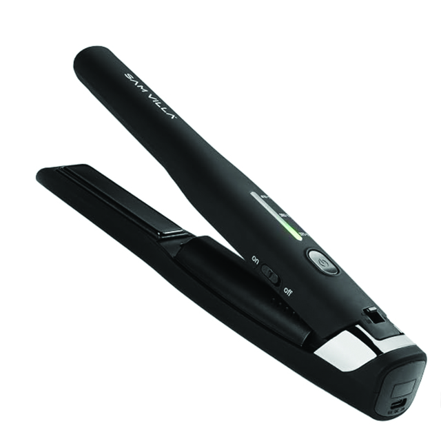 Sam Villa Pro Results Cordless Flat Iron On-the-go Travel Hair Straightener