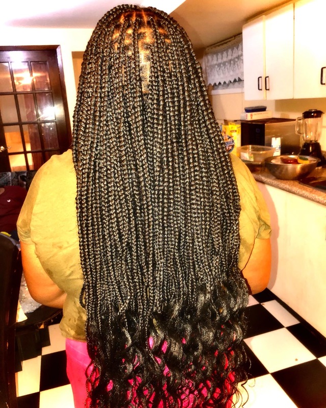 Braids with curls