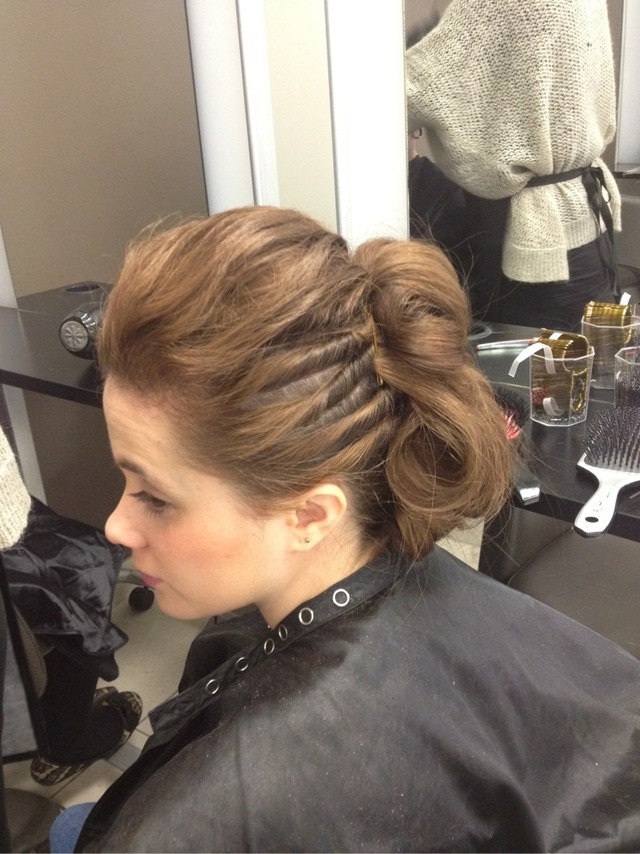 Hair up