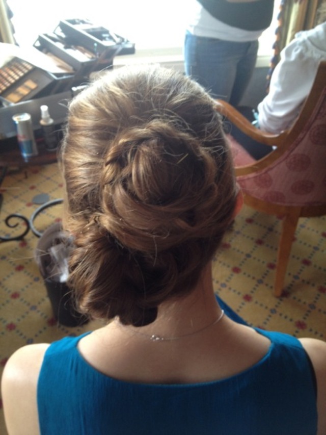 bridesmaid hair