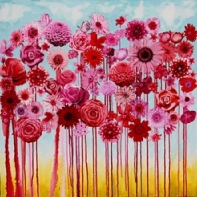 AGoodwin Glorious 36x36 Collaged acrylic_display