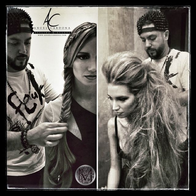 BTS of photo shoot