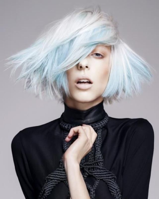 Baby Blue Texturized Bob