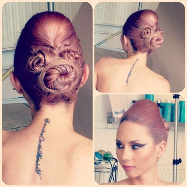 Ballerina inspired hair up-do