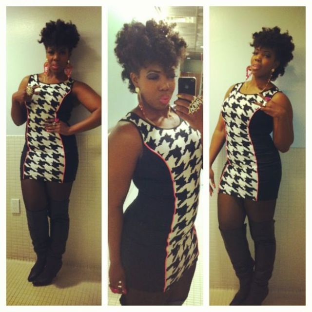 Bantu knot out Frohawk