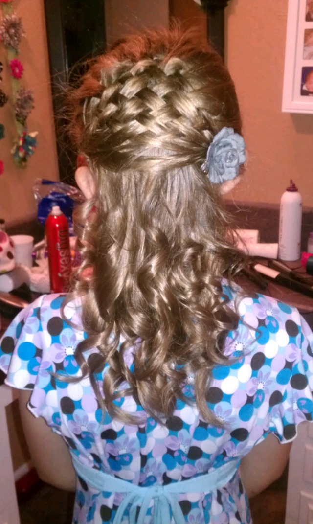 Basket Weave + flower