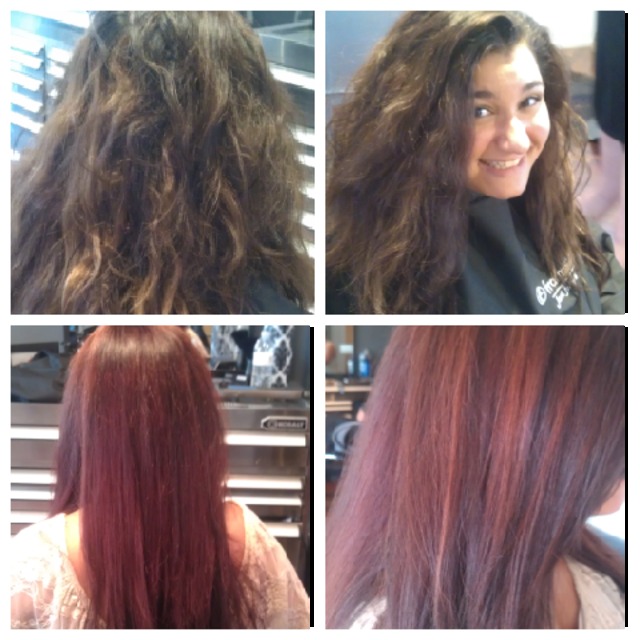 Before and after.