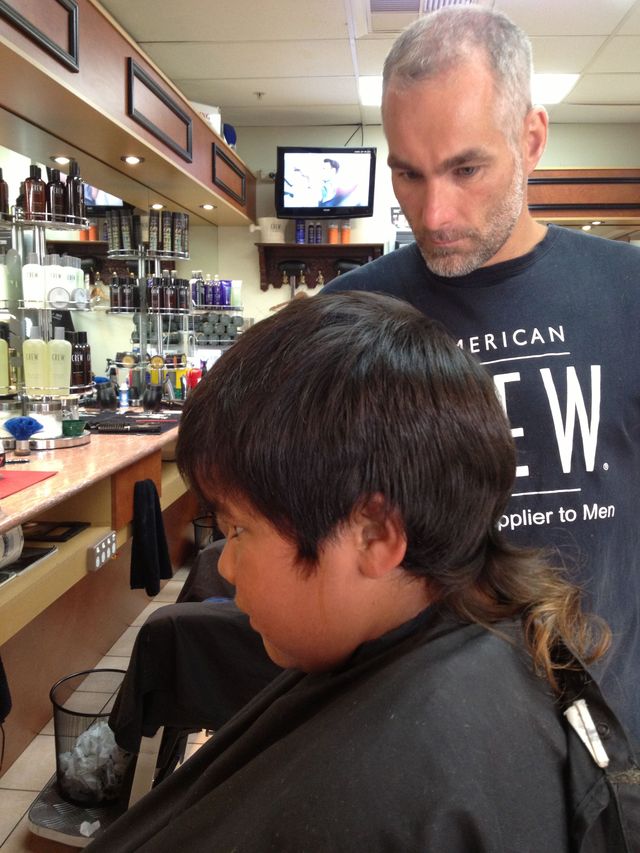 Before cut - James!