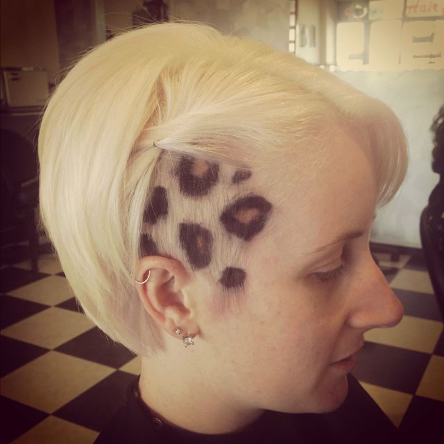 Bleached leopard print