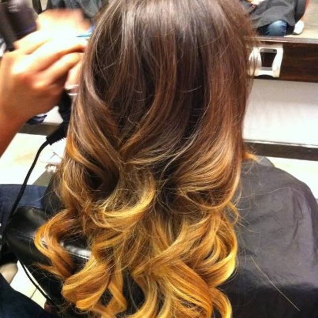 Blond Curly hair