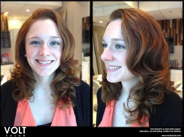 Blond to golden 