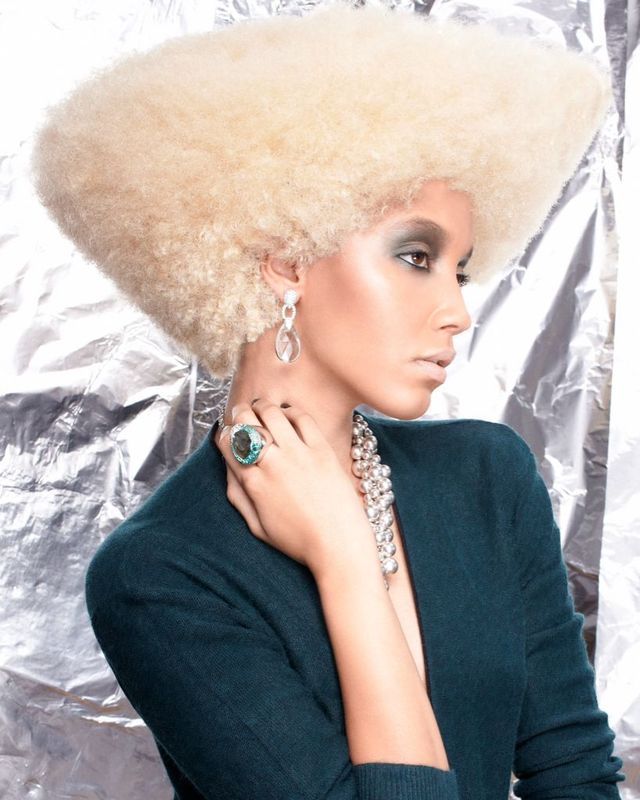 Blonde Afro