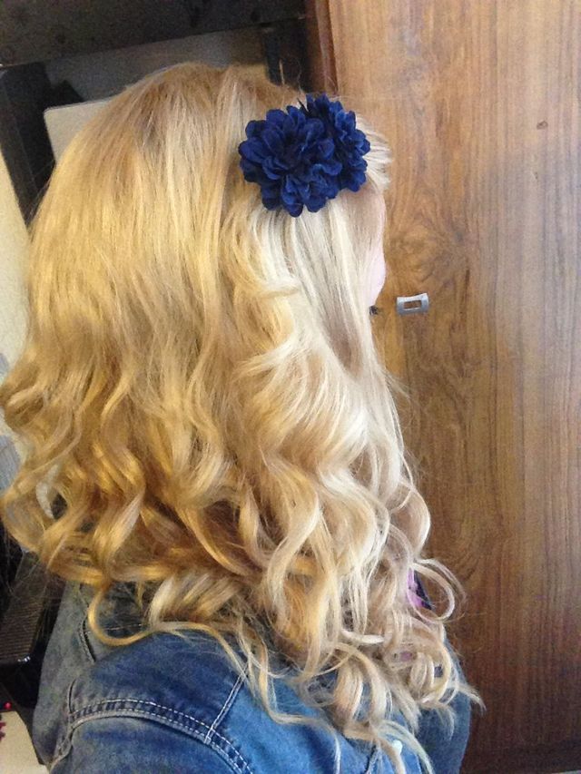 Blonde curls