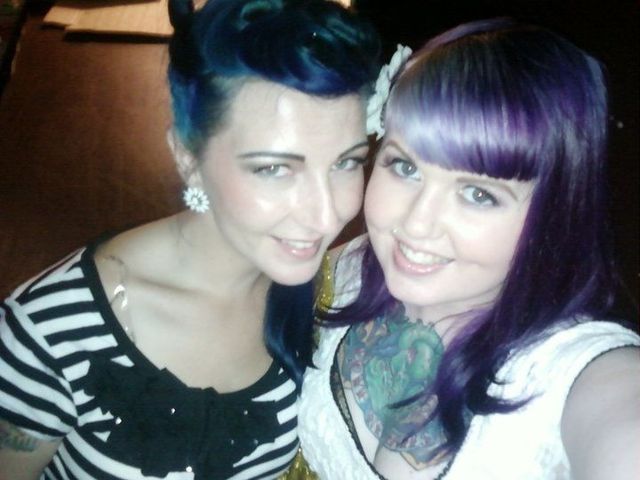 Blue and Purple.