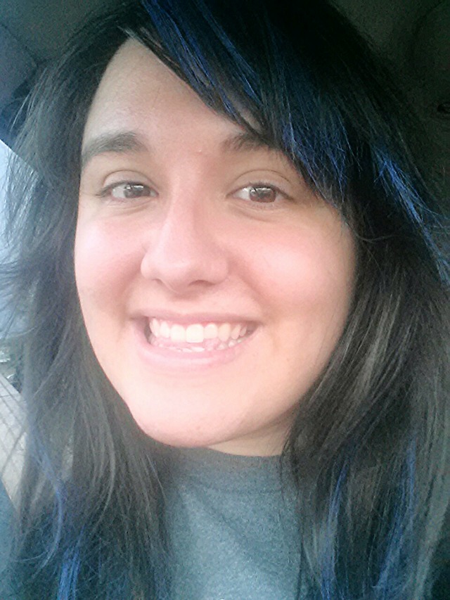 Blue bangs