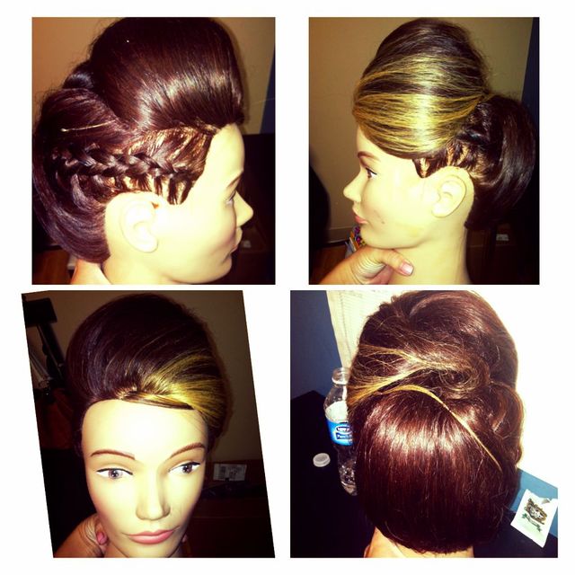 Braid, Pin-curl Updo