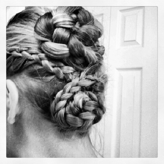 Braid bun Updo