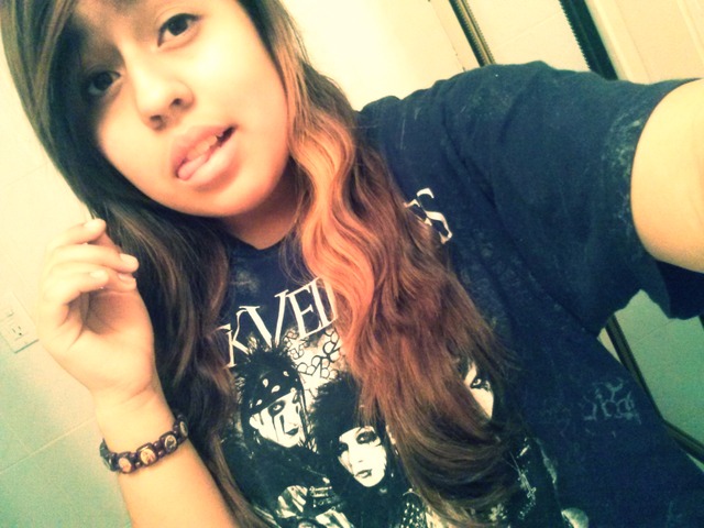 Braided bacon hair.