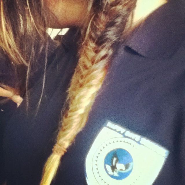 Braids, bicolor. 