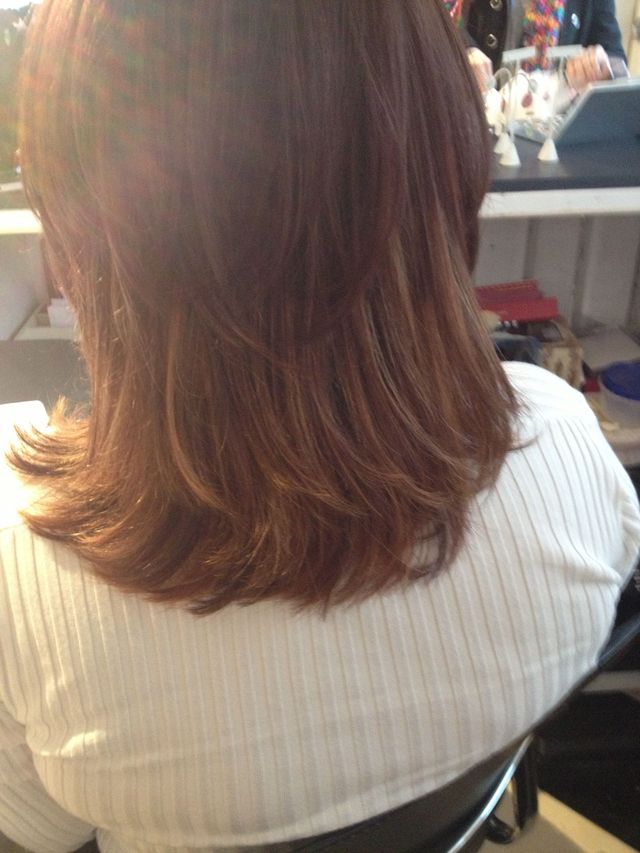 Brenda's  peek-a-boo highlights 