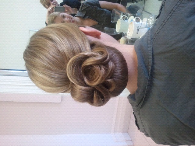 Bridal chignon