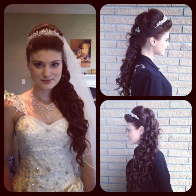 Bridal updo