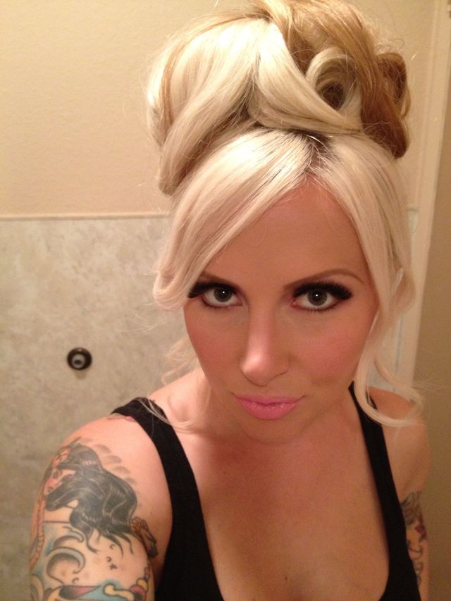 Bridget Bardot inspired updo