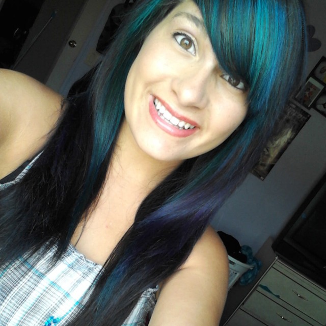 #BrightColorHair #ombree #manicpanic #nofilter