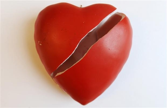 Broken heart boosts risk of heart attacks- Study