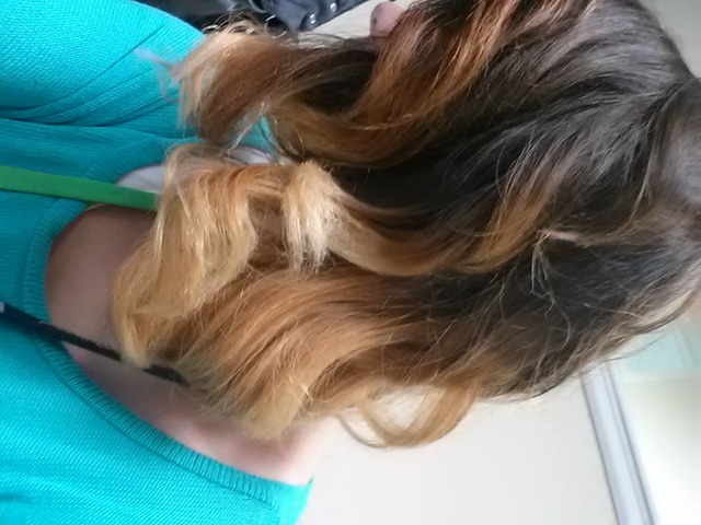 Brown to blonde