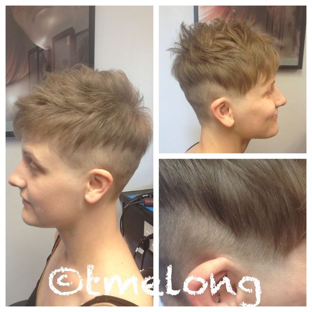 Caitlin; texturized undercut 