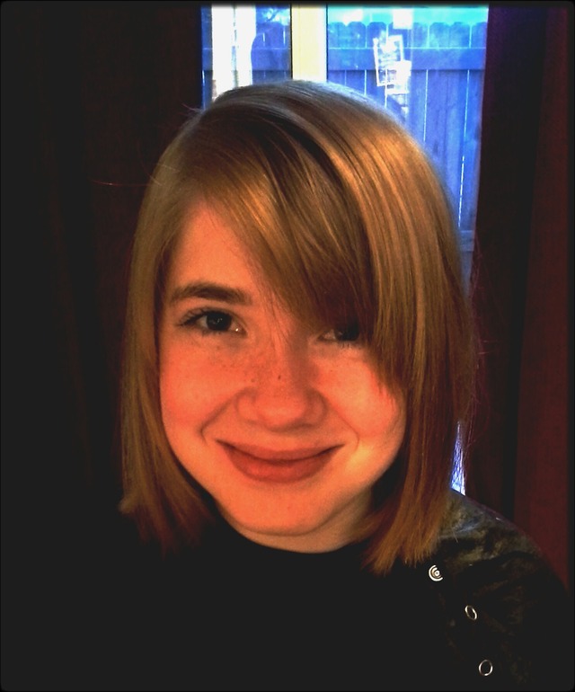 Carrie's new one length trim.