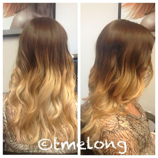 Cayla's high contrast ombré color 