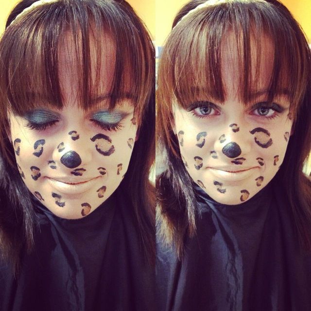 Cheetah Print Theatrical Makeup