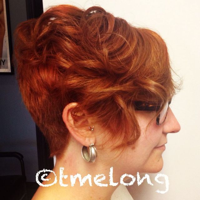 Copper curls. 