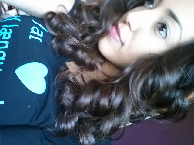 Curly with subtle ombre
