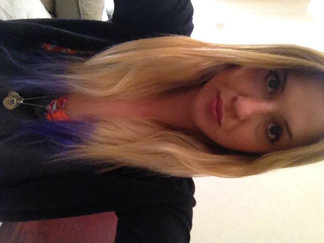 DIY purple dipdye