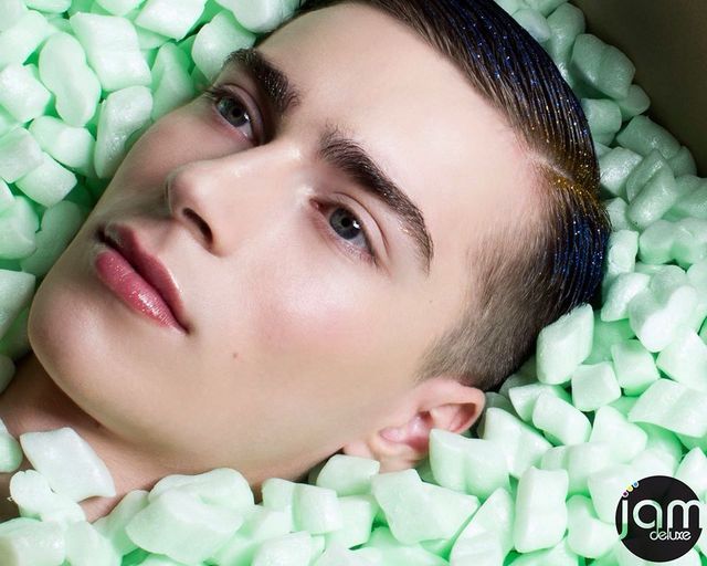 Delivery Series with glittered hair using Bangstyle products by JAM Deluxe 
