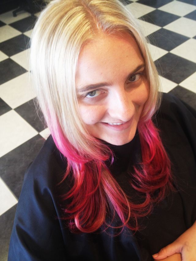 Dip Dye hot pink