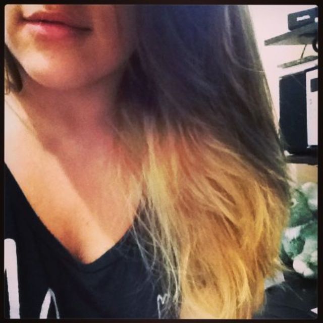 Dip Dyed blonde hair