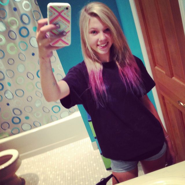 Dip-Dyed Blue &amp; Pink