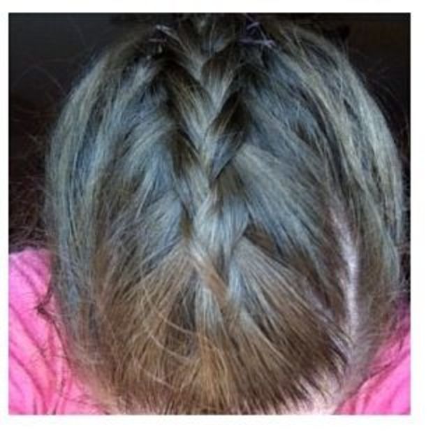 Dutch top -> pony tail