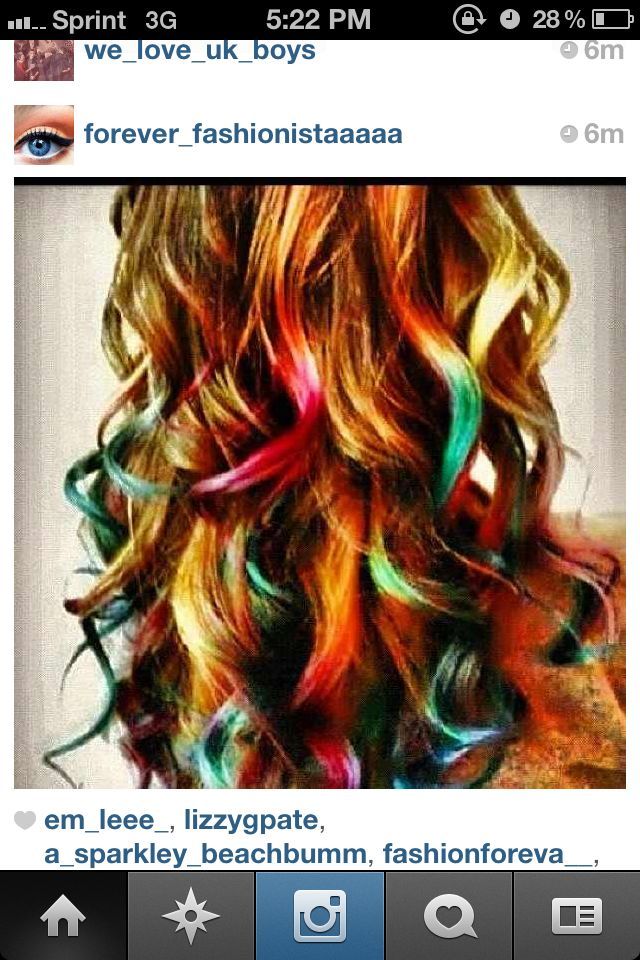 Dyed hair 