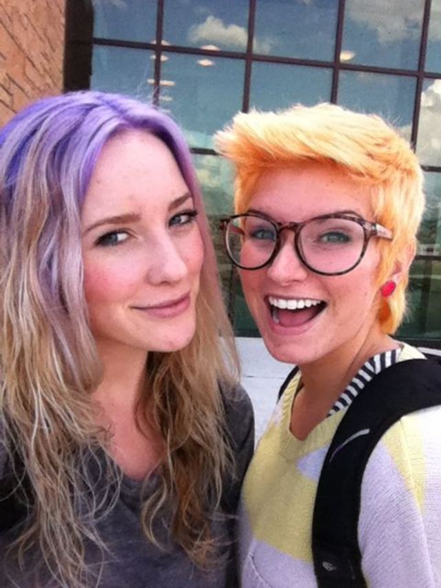 Easter egg hair