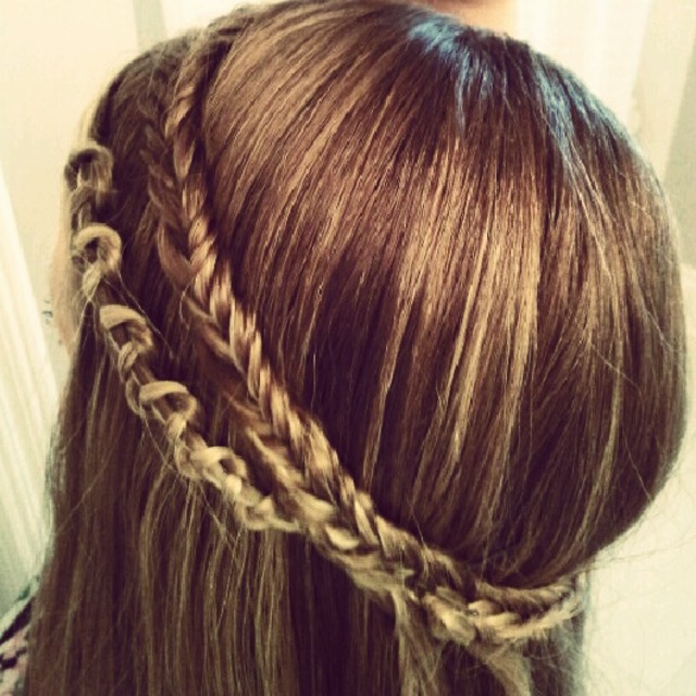 Fishtail snake braid headbands