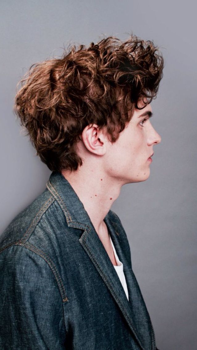 Flattop, long and curly 