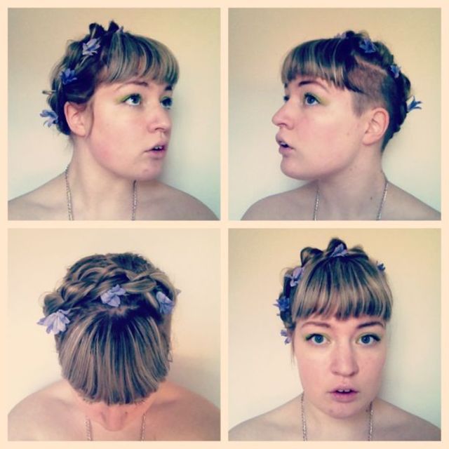 Floral crown braid