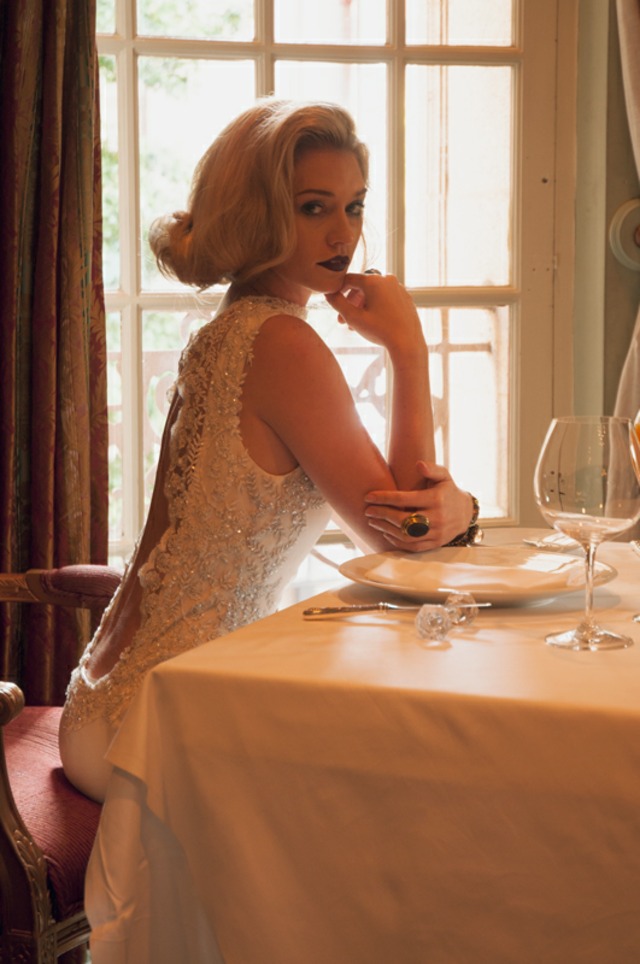 "French Room" Elegant Magazine November 2013 Hair &amp; Makeup: Walter Fuentes,  Photo: Shannon Touchstone